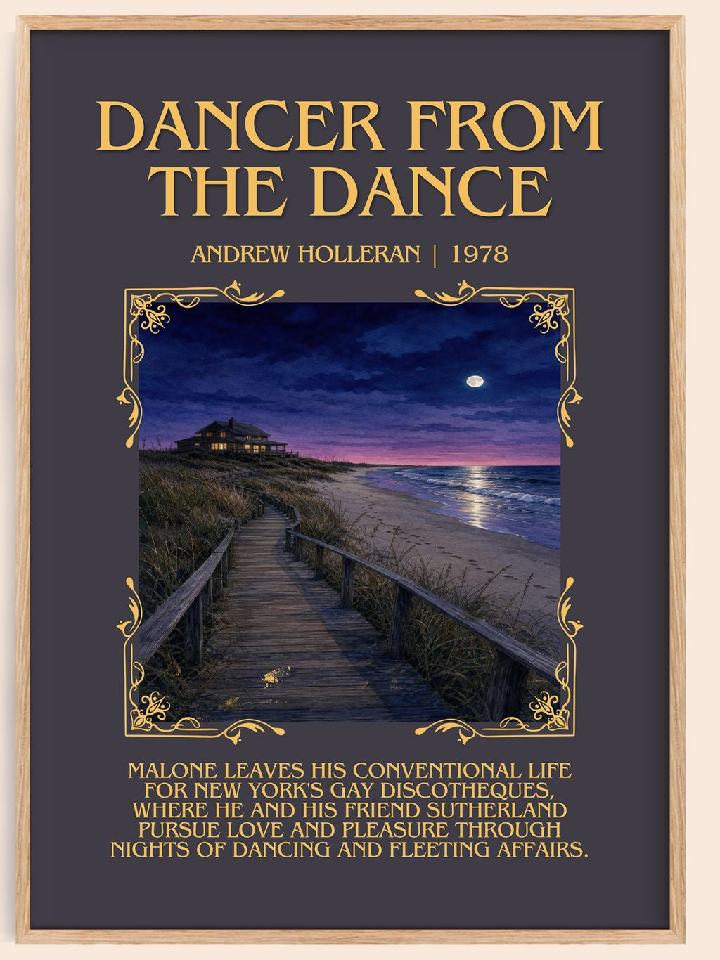 Dancer From The Dance Minimalist Book Poster by Andrew Holleran – book poster