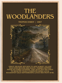 The Woodlanders Minimalist Book Poster by Thomas Hardy – book poster
