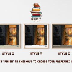 Resurrection Literary Art Print by Danielle Steel – Style X, Y and Z square prints side by side – choose your finish