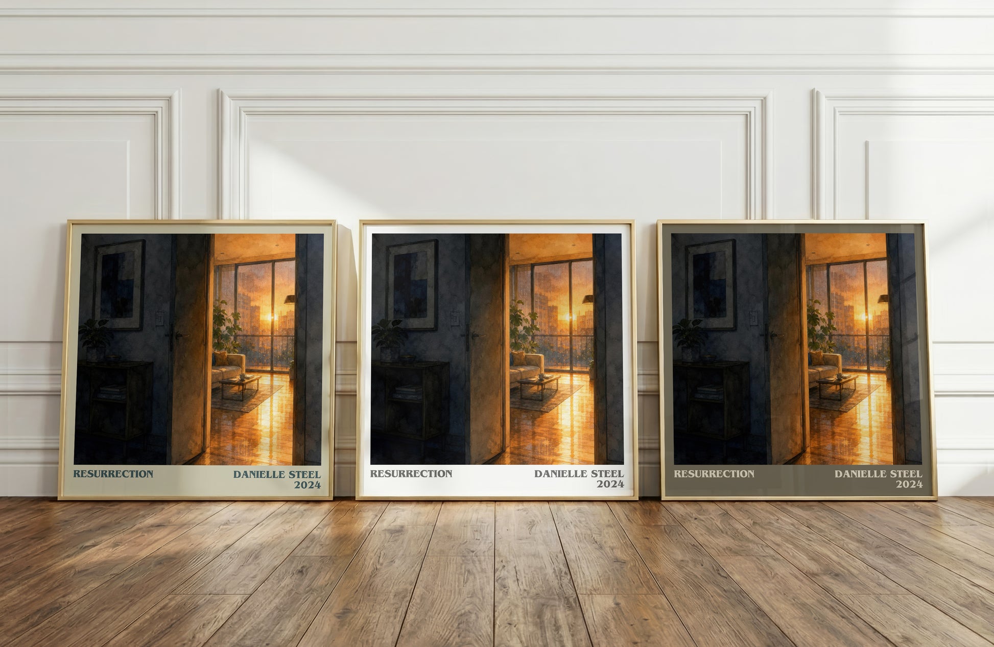 Resurrection literary art print colour and style options – Danielle Steel book art