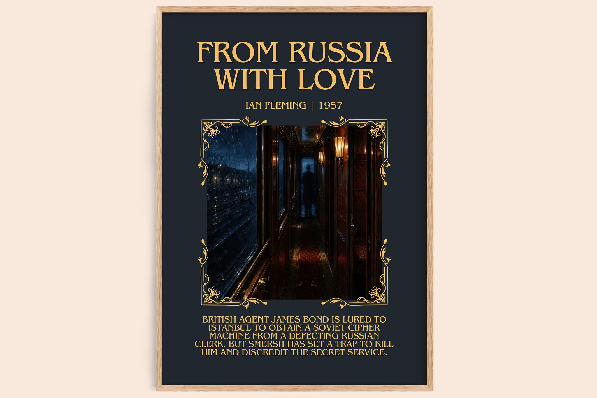 From Russia with Love Minimalist Book Poster by Ian Fleming