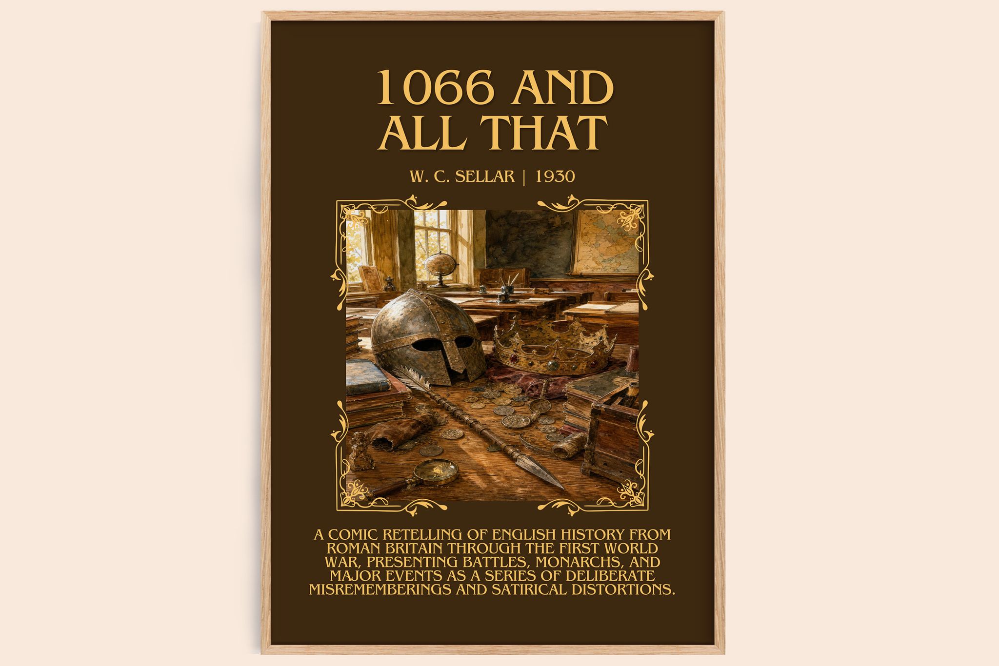 1066 And All That Minimalist Book Poster by W. C. Sellar