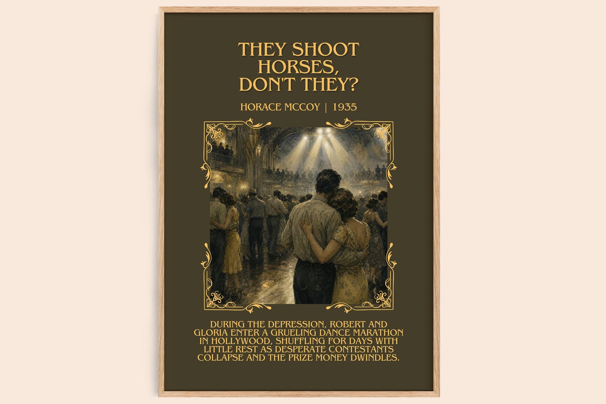 They Shoot Horses, Don't They? Minimalist Book Poster by Horace McCoy