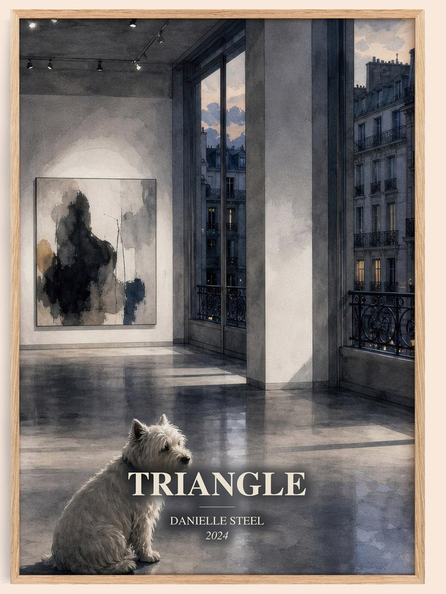 Triangle Book Watercolour Illustration by Danielle Steel
