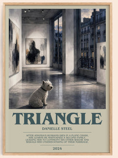 Triangle Bookish Wall Art by Danielle Steel – image 1