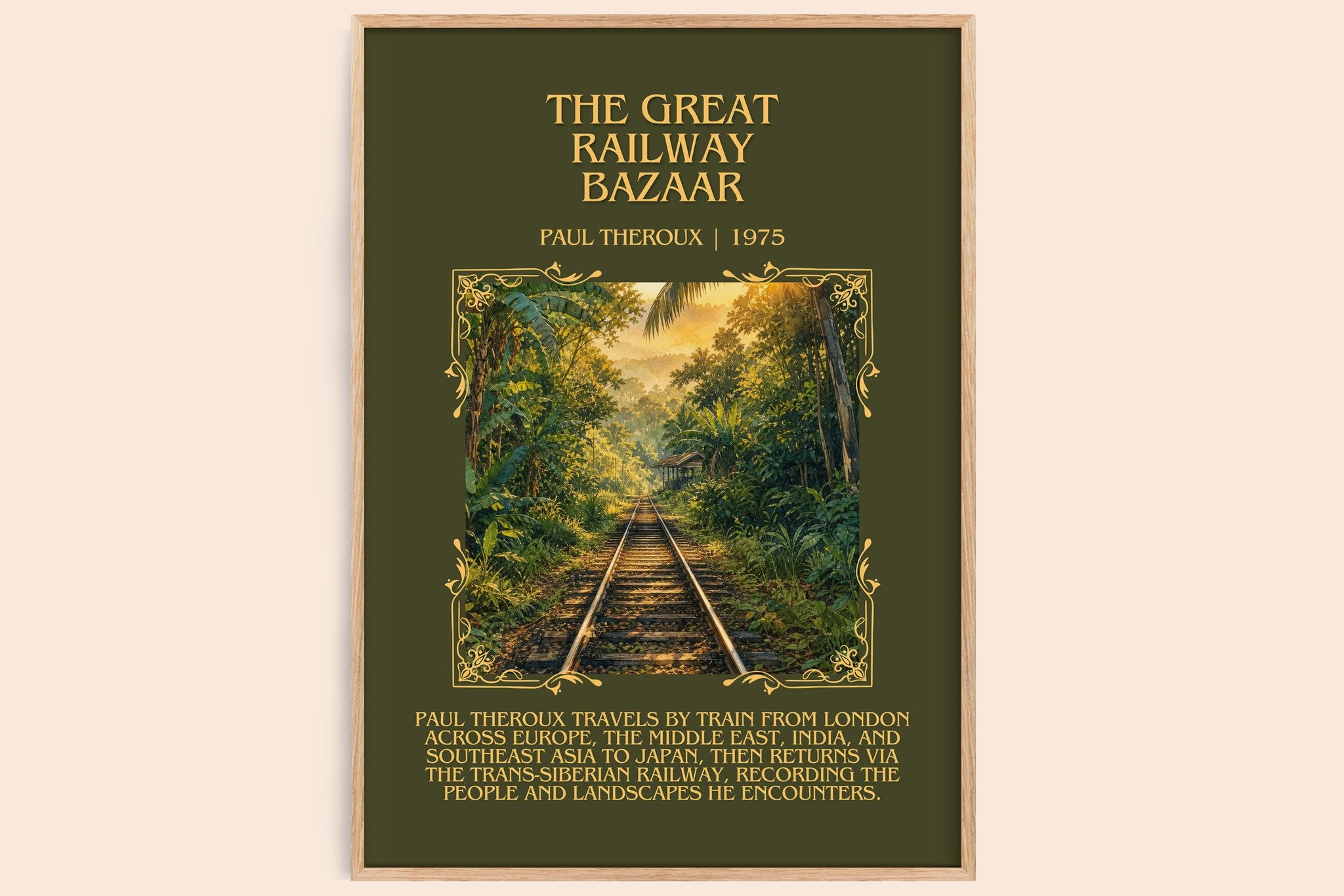 The Great Railway Bazaar Minimalist Book Poster by Paul Theroux