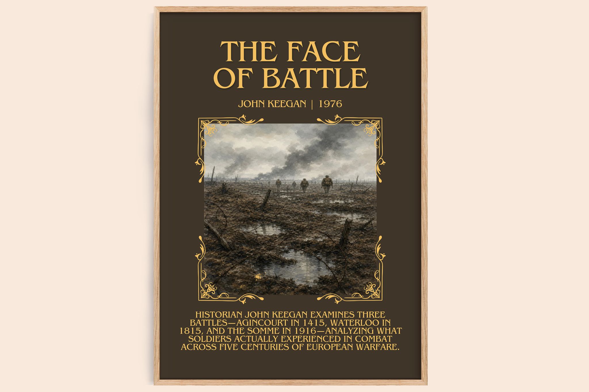 The Face of Battle Minimalist Book Poster by John Keegan