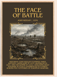 The Face of Battle Minimalist Book Poster by John Keegan – book poster