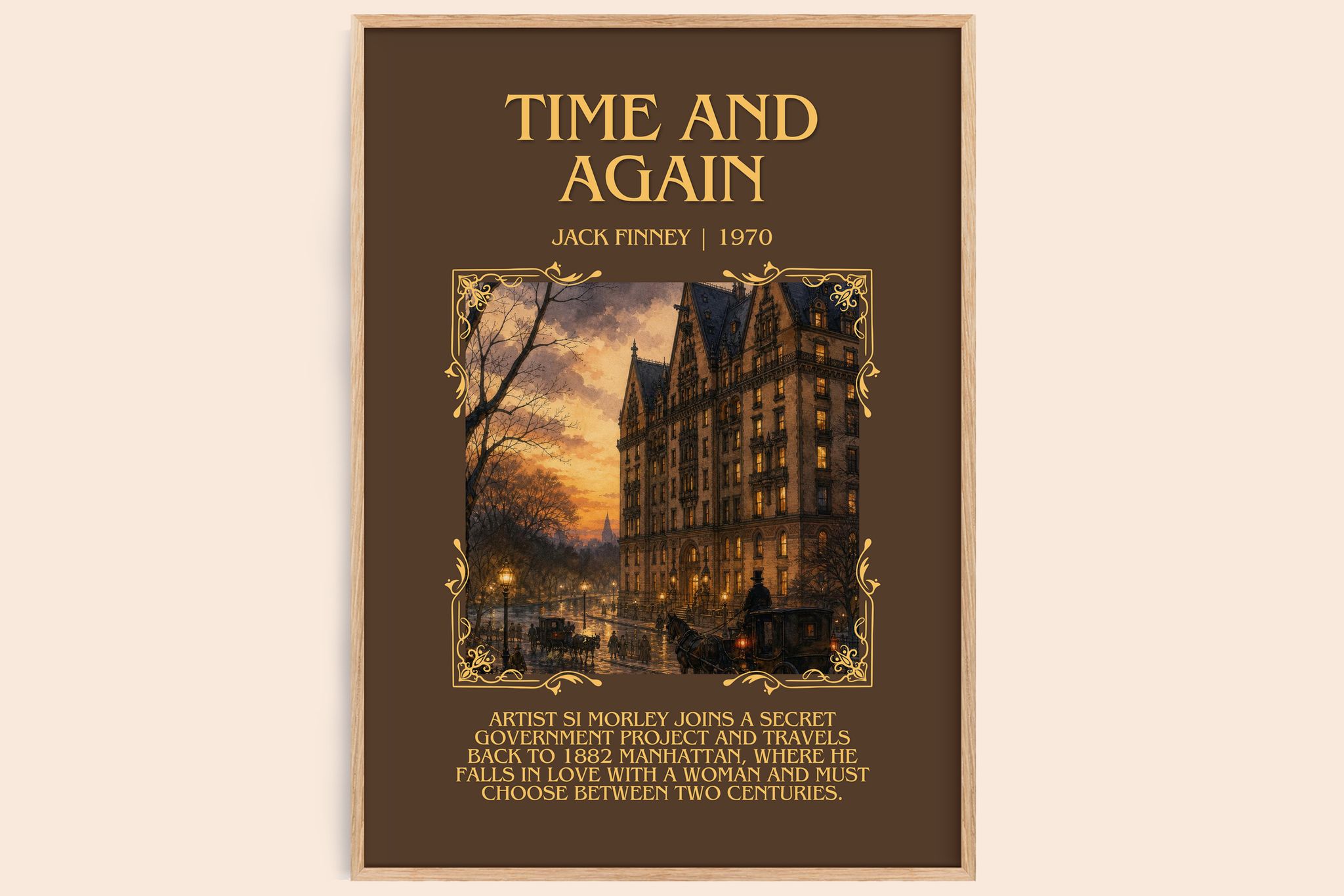 Time and Again Minimalist Book Poster by Jack Finney