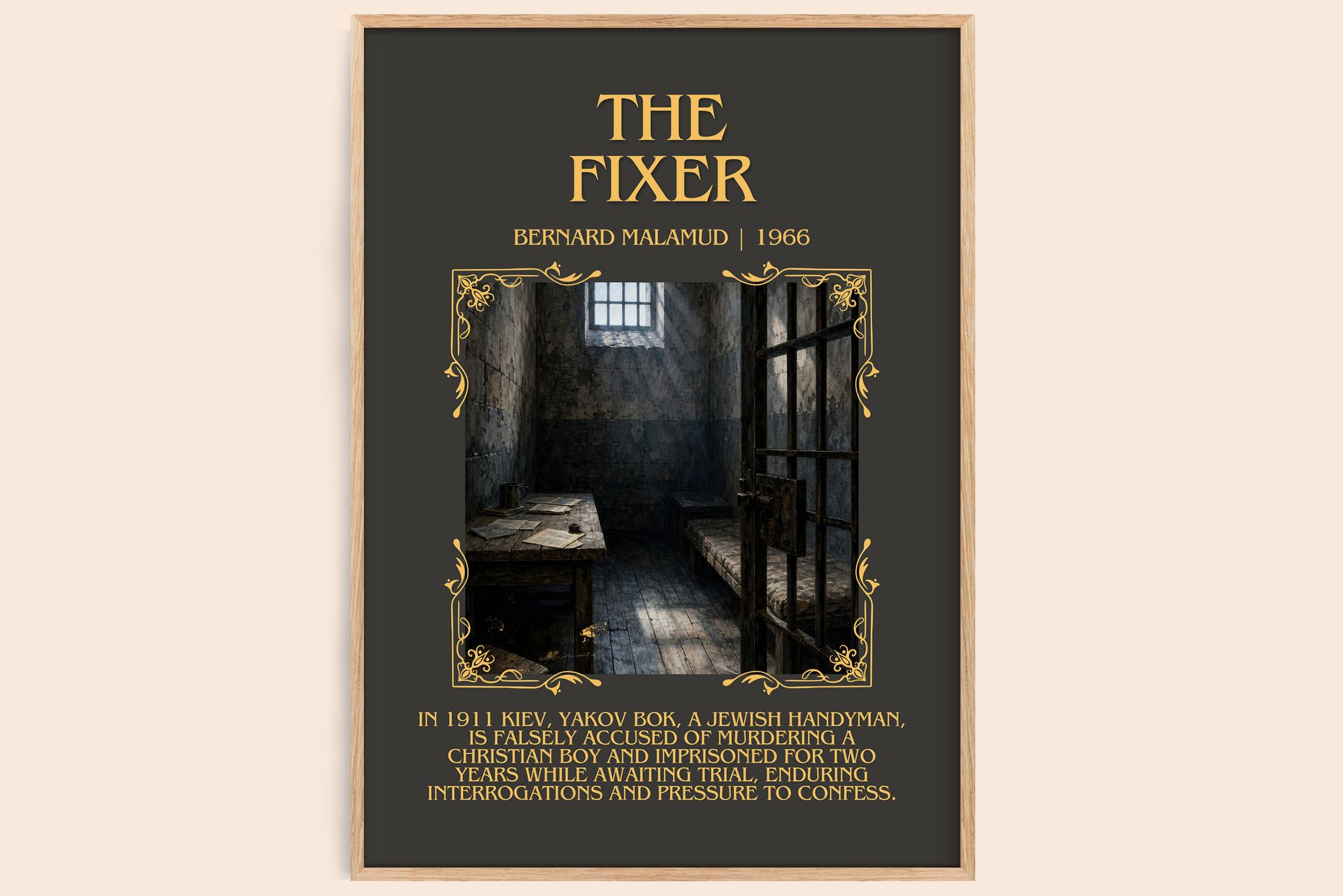 The Fixer Minimalist Book Poster by Bernard Malamud