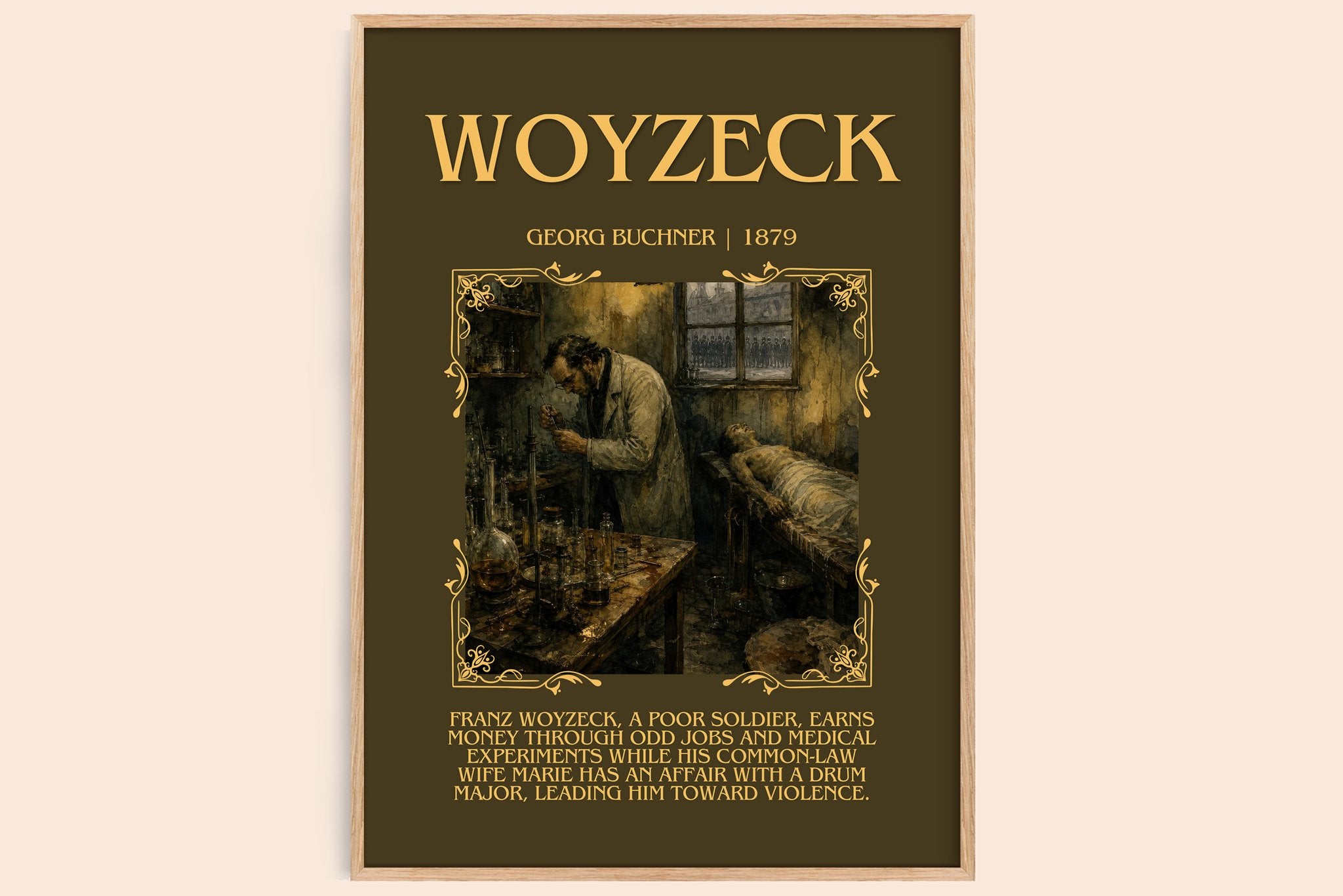 Woyzeck Minimalist Book Poster by Georg Buchner