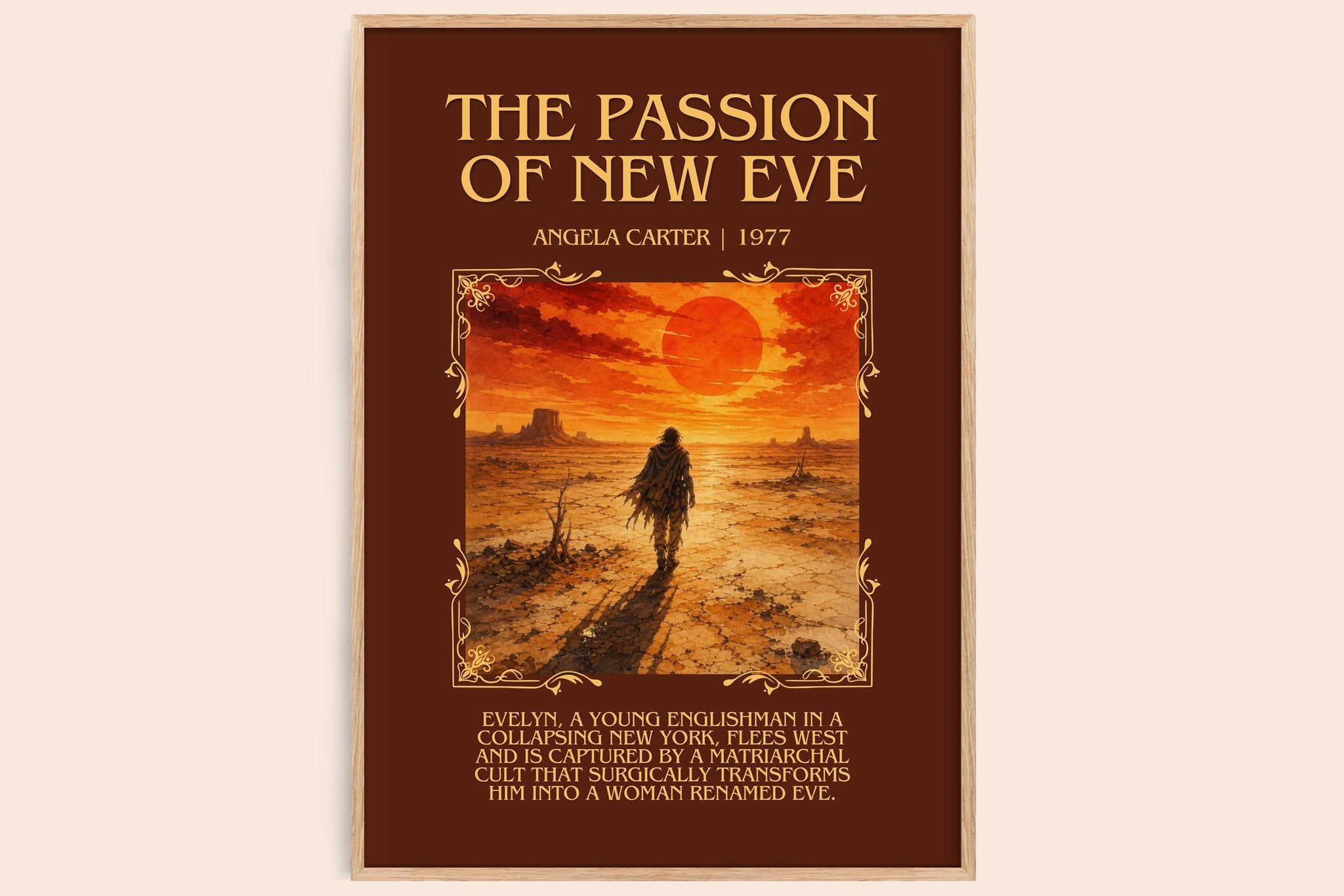 The Passion Of New Eve Minimalist Book Poster by Angela Carter