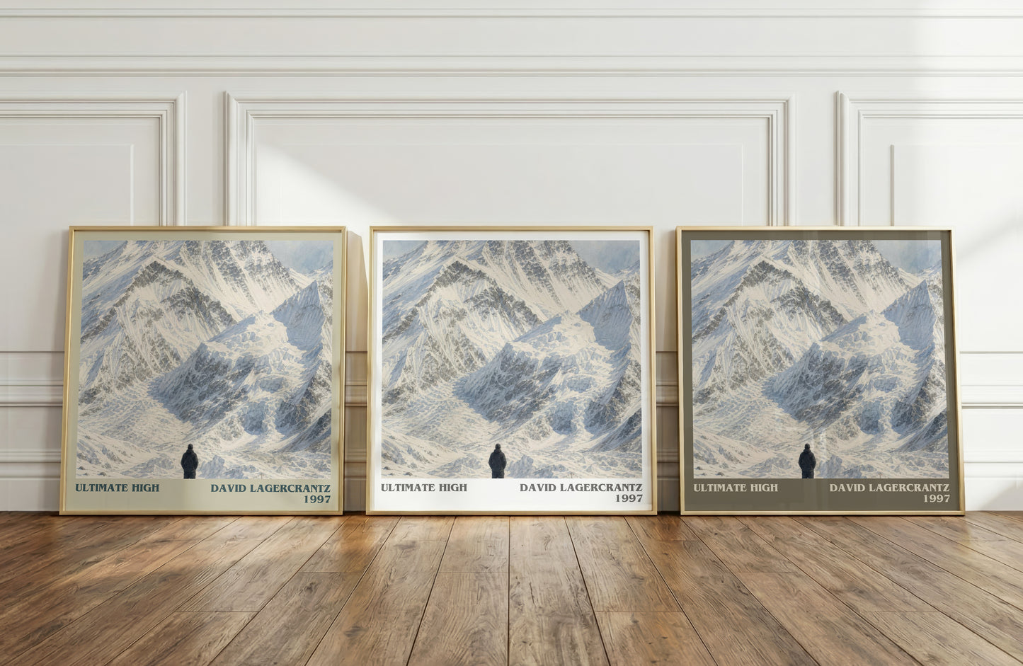 Ultimate High literary art print colour and style options – David Lagercrantz book art