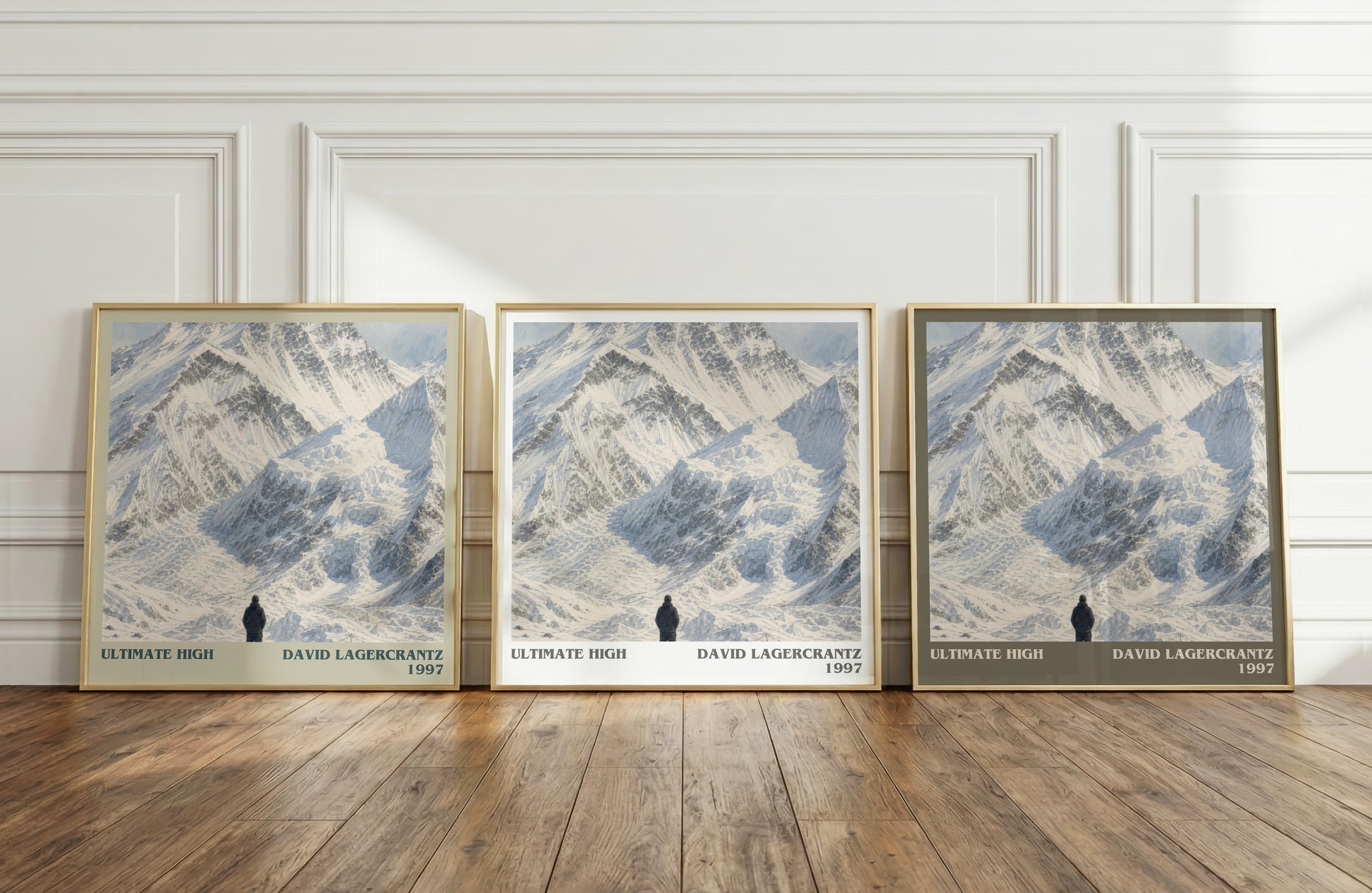 Ultimate High literary art print colour and style options – David Lagercrantz book art
