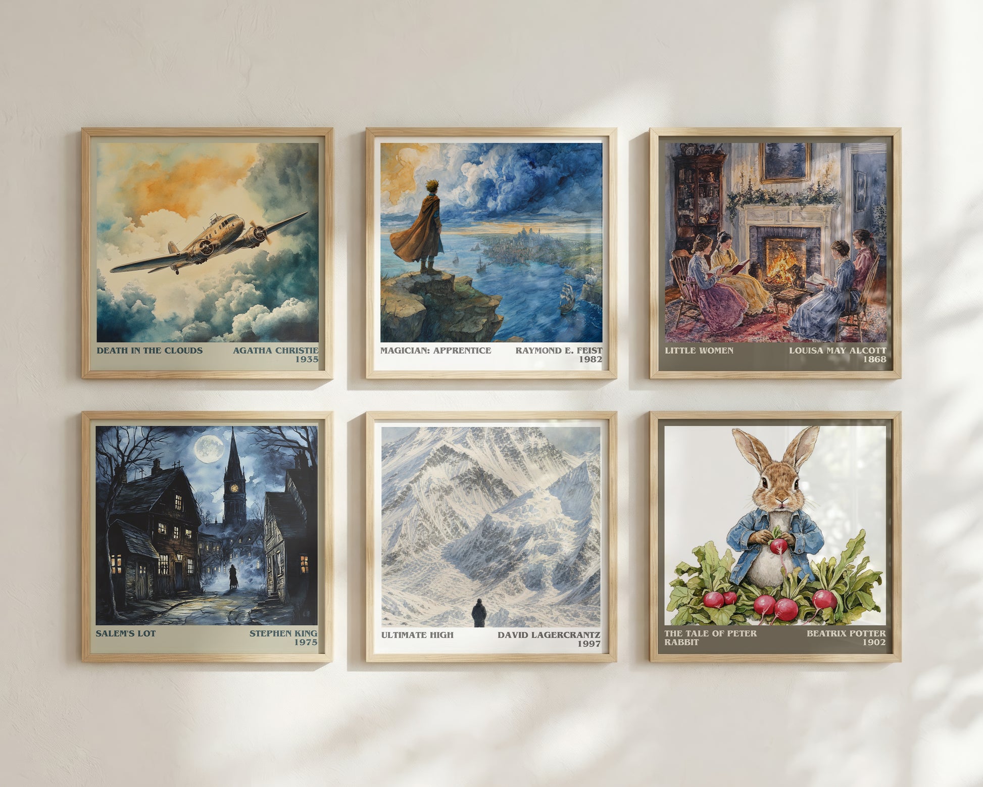 Ultimate High literary print framed by window – literary home decor