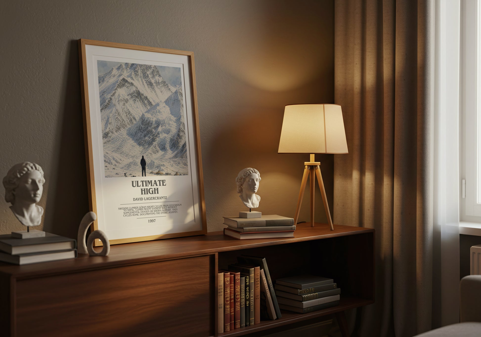 Ultimate High bookish book poster framed on wall – non fiction wall art