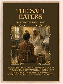 The Salt Eaters Minimalist Book Poster by Toni Cade Bambara – book poster