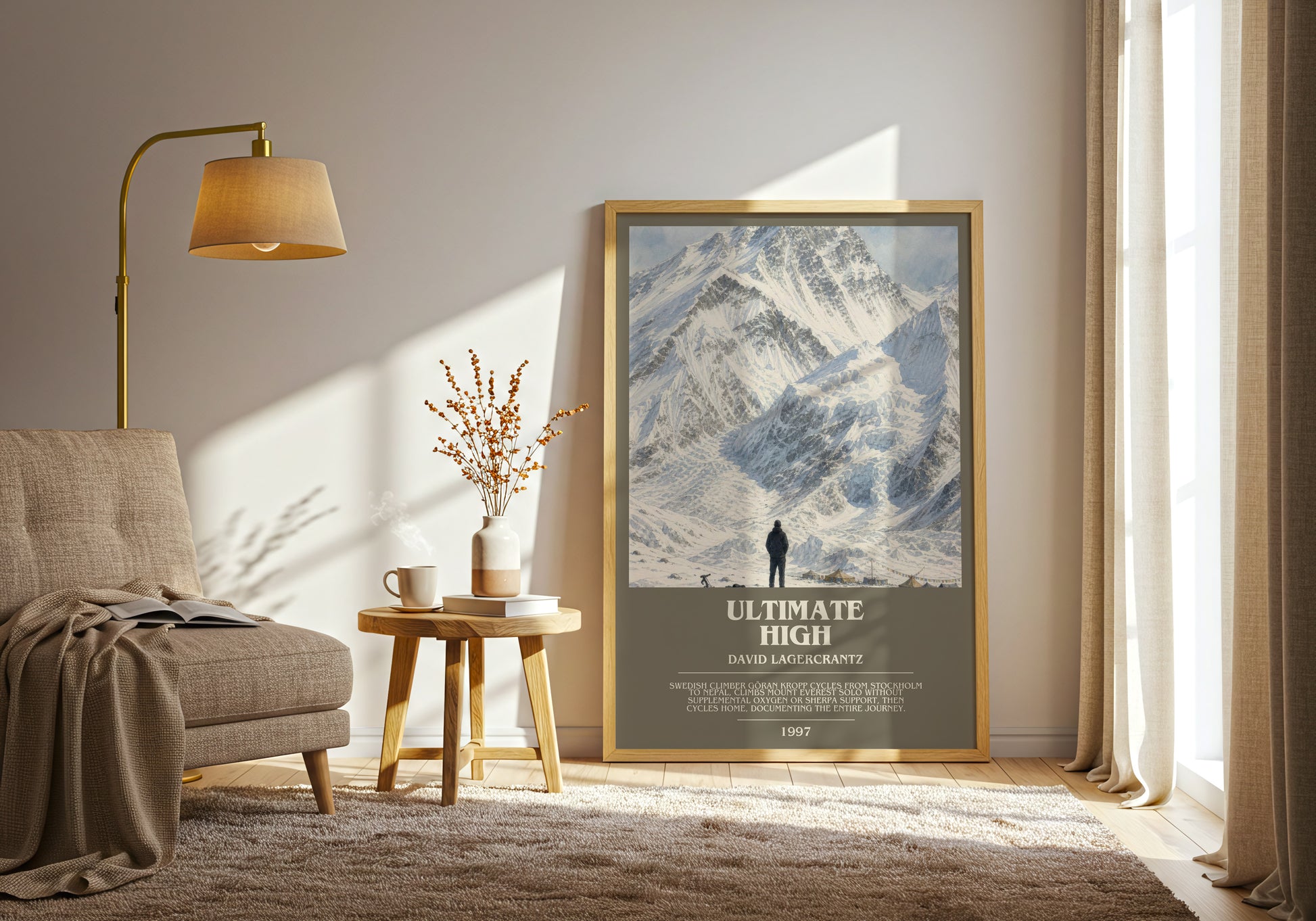 Ultimate High bookish print on bookshelf – David Lagercrantz fan gift