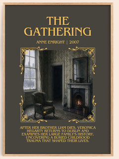 The Gathering Minimalist Book Poster by Anne Enright – book poster