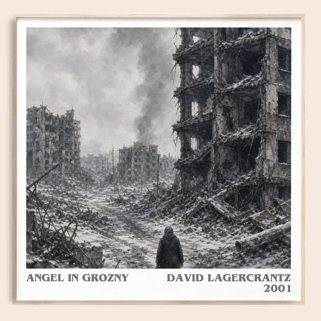 Angel In Grozny Literary Art Print by David Lagercrantz