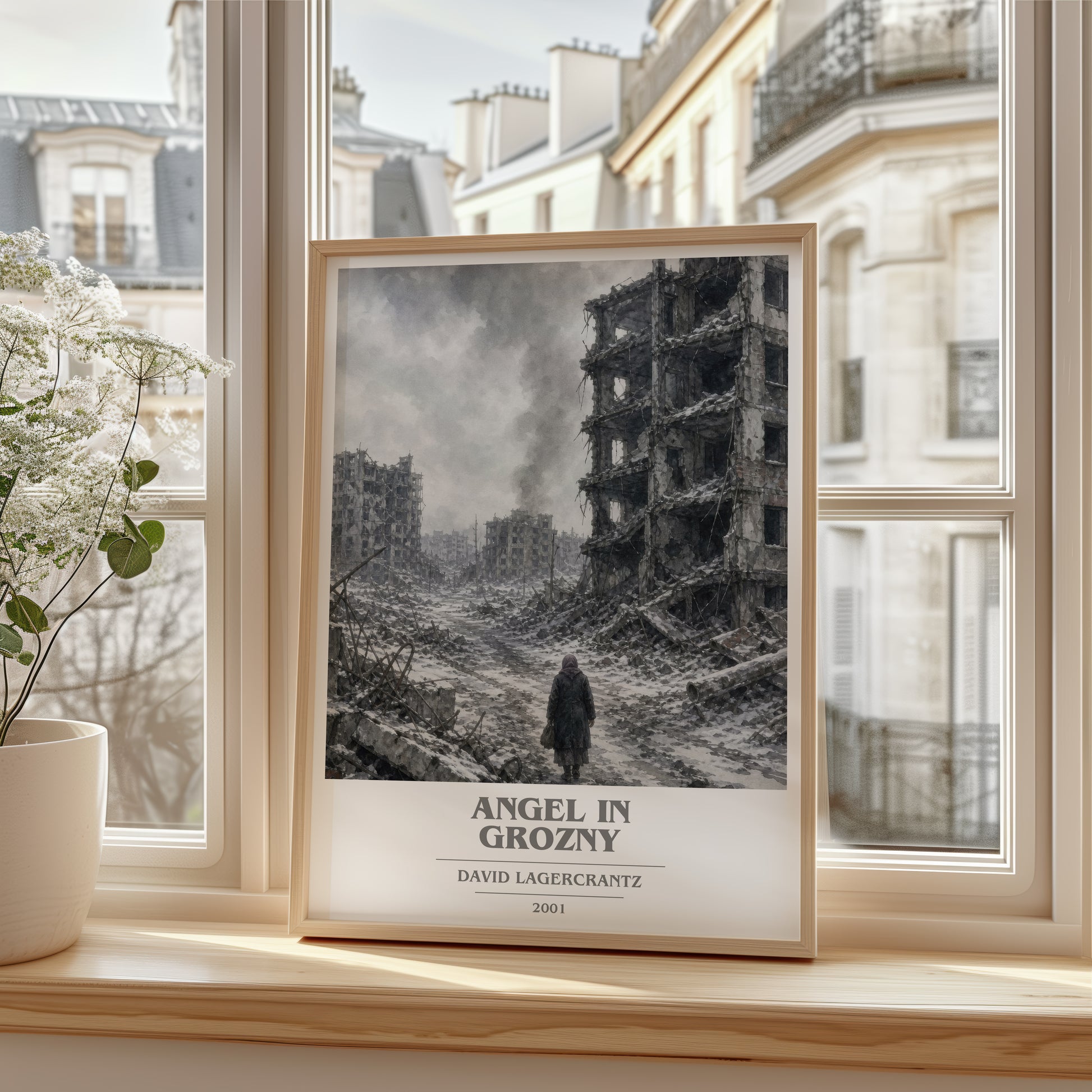 Angel In Grozny book cover poster colour and style options – David Lagercrantz book art