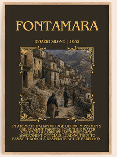 Fontamara Minimalist Book Poster by Ignazio Silone – book poster