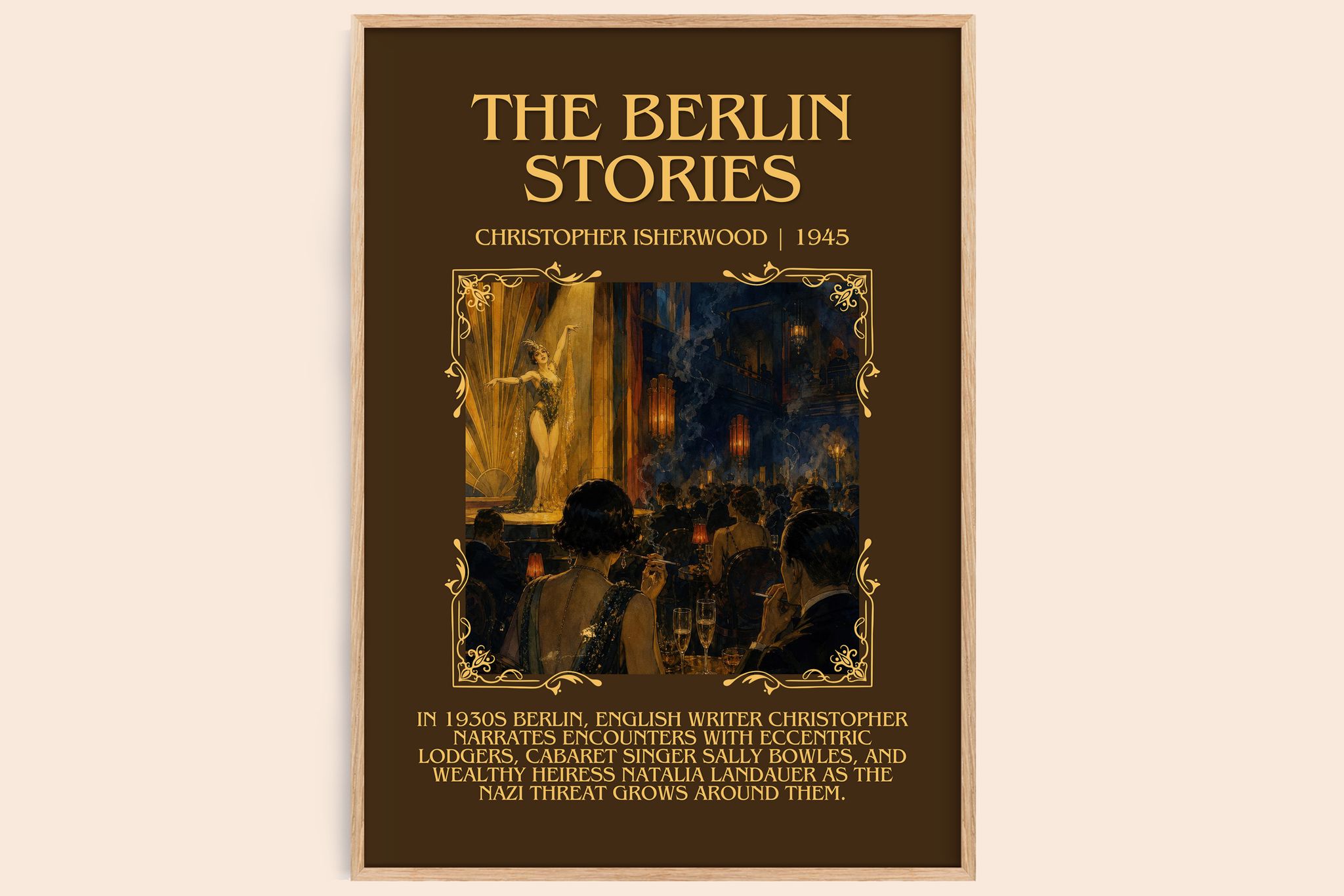 The Berlin Stories Minimalist Book Poster by Christopher Isherwood