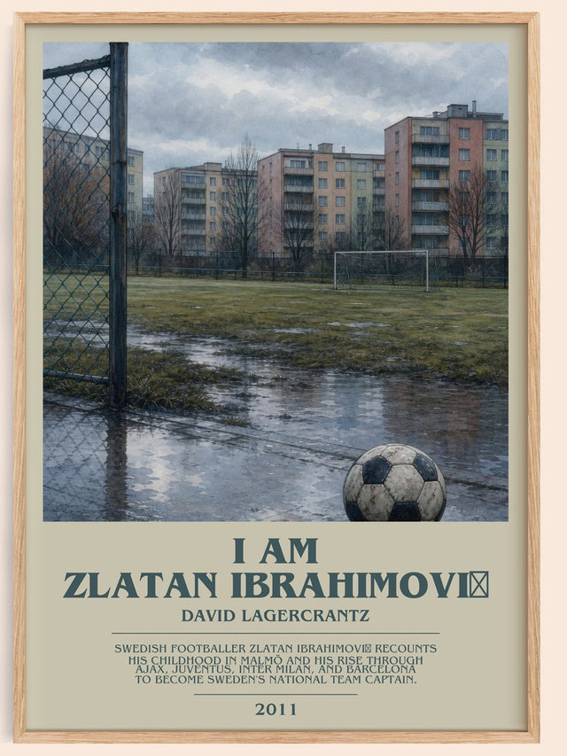 I Am Zlatan Ibrahimović Bookish Wall Art by David Lagercrantz