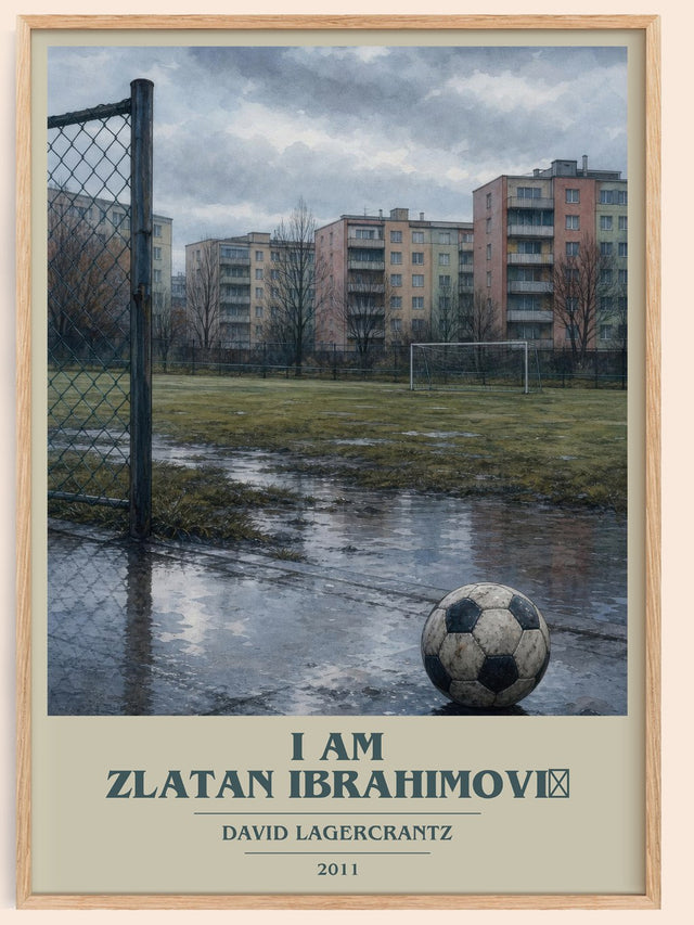 I Am Zlatan Ibrahimović Book Cover Poster by David Lagercrantz