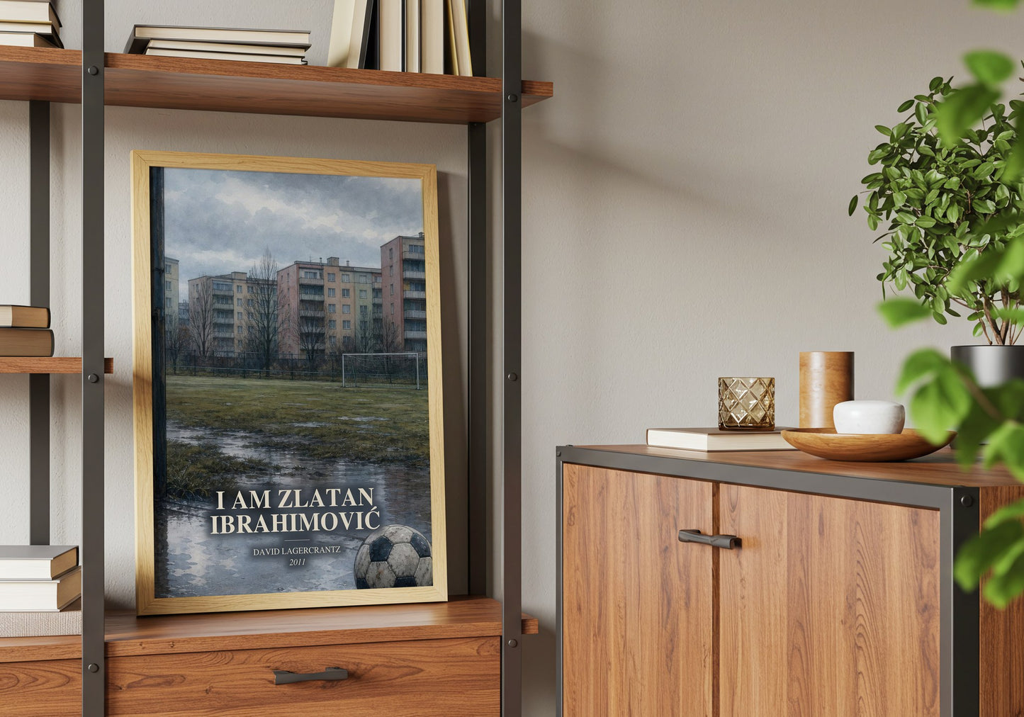 I Am Zlatan Ibrahimović book watercolour illustration paper finish options – matte satin gloss