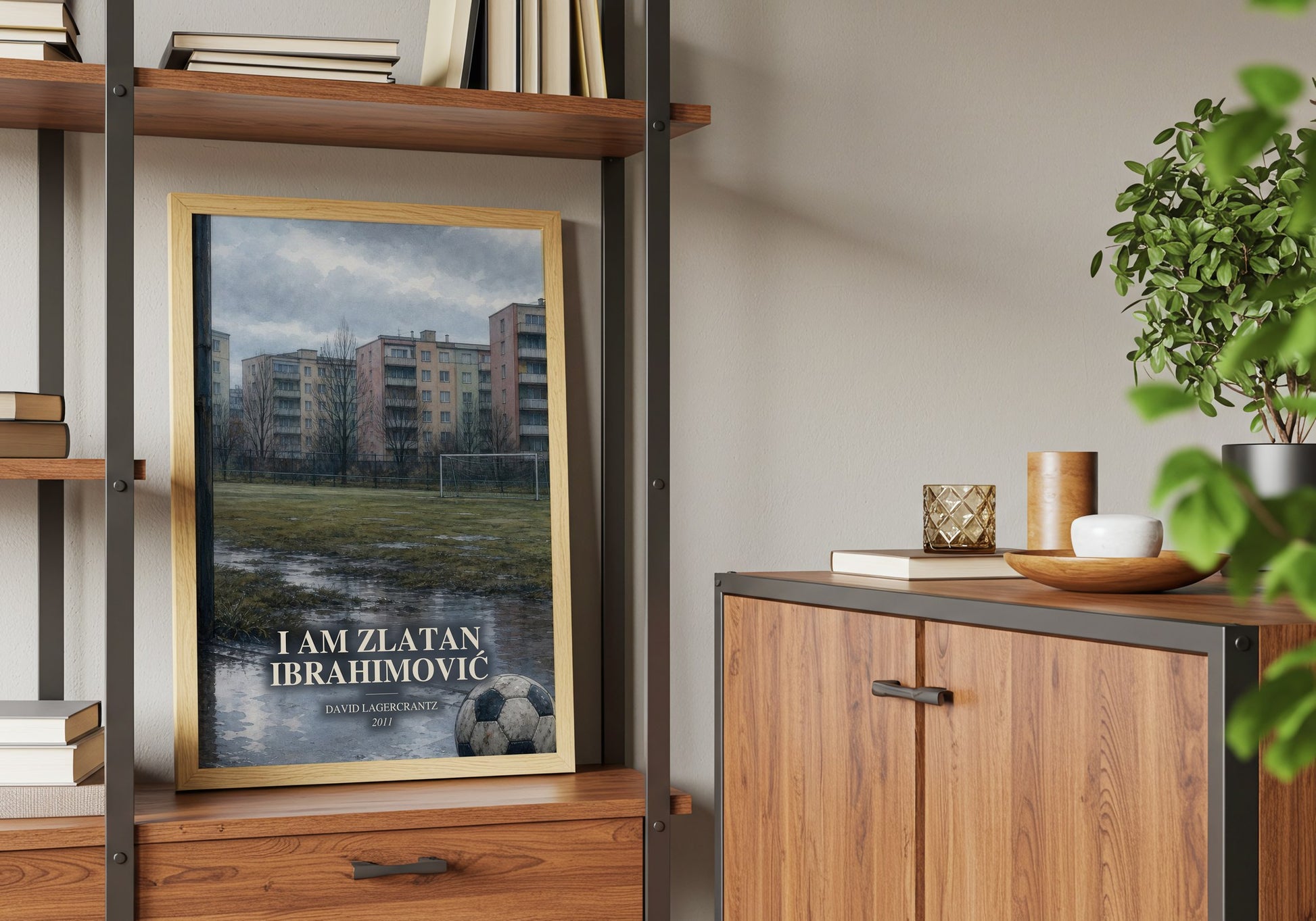 I Am Zlatan Ibrahimović book watercolour illustration paper finish options – matte satin gloss