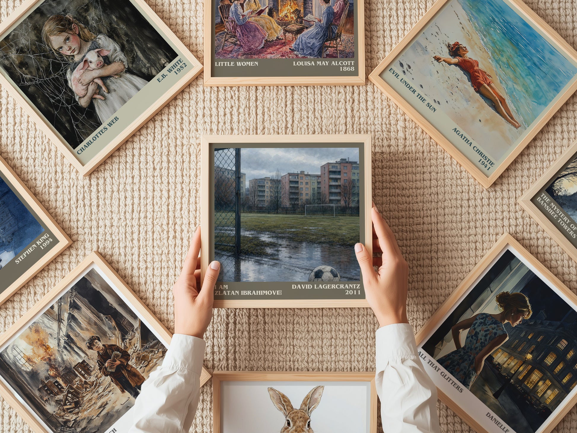 I Am Zlatan Ibrahimović literary book poster framed on wall – memoir wall art