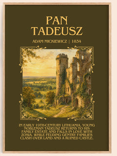 Pan Tadeusz Minimalist Book Poster by Adam Mickiewicz – book poster