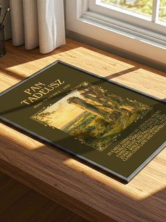 Pan Tadeusz Minimalist Book Poster by Adam Mickiewicz – print on a sunlit desk