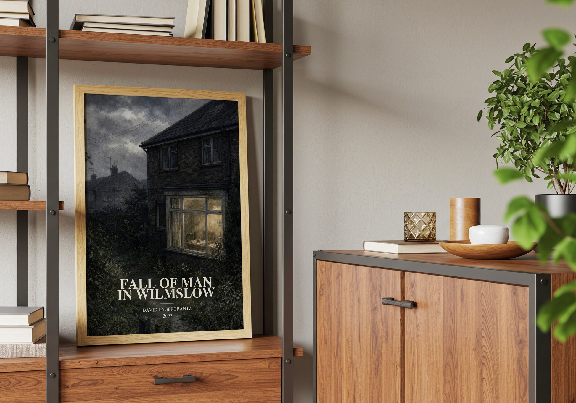 Fall Of Man In Wilmslow book watercolour illustration paper finish options – matte satin gloss