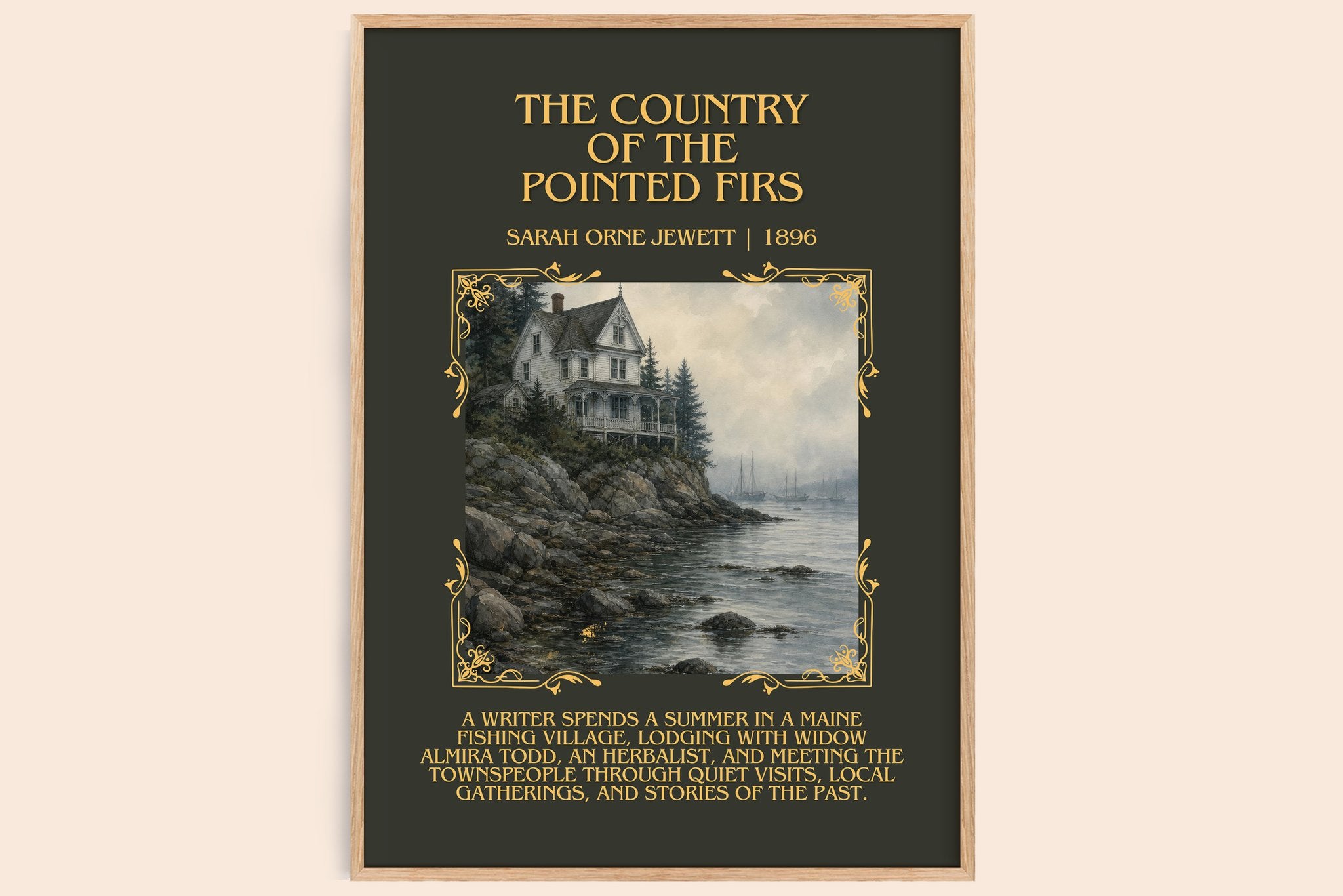 Country of the Pointed Firs Minimalist Book Poster by S. Jewett