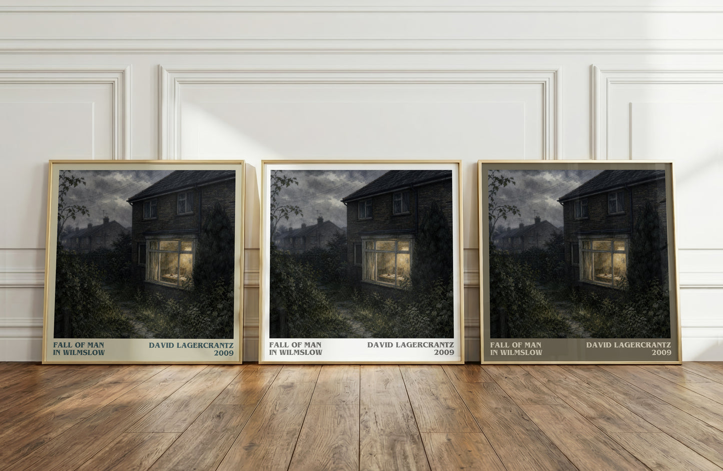 Fall Of Man In Wilmslow literary art print colour and style options – David Lagercrantz book art