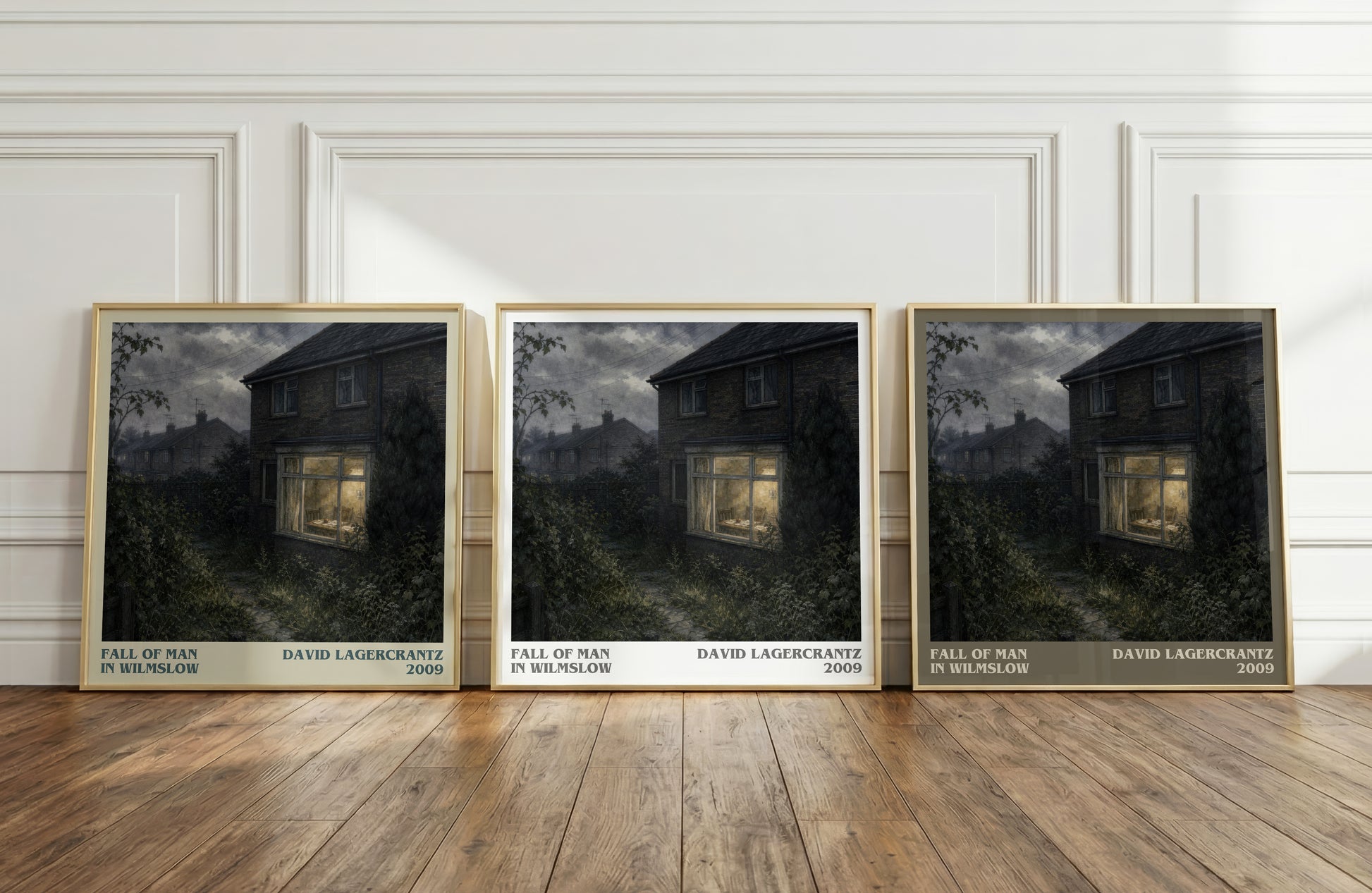Fall Of Man In Wilmslow literary art print colour and style options – David Lagercrantz book art