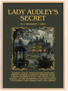 Lady Audley's Secret Minimalist Book Poster by M. E. Braddon – book poster