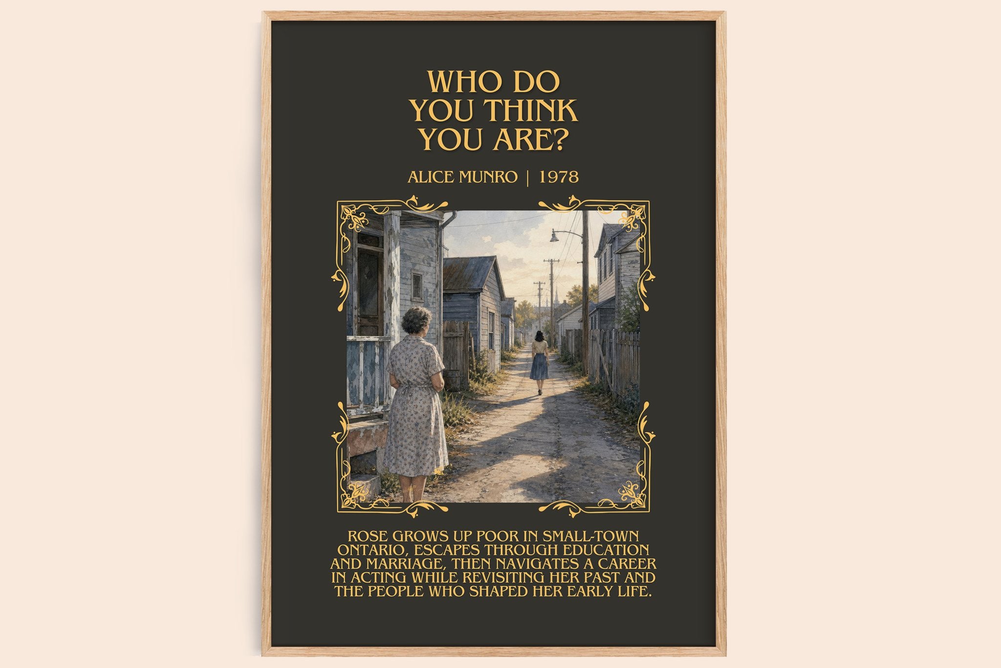 Who Do You Think You Are? Minimalist Book Poster by Alice Munro