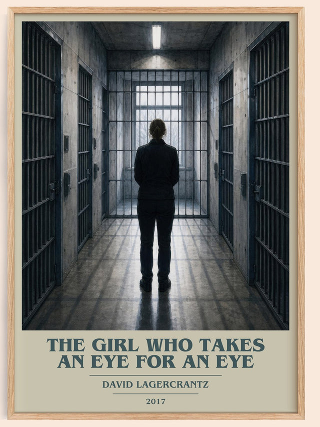 Girl Who Takes An Eye For An Eye Book Cover Poster by D. Lagercrantz