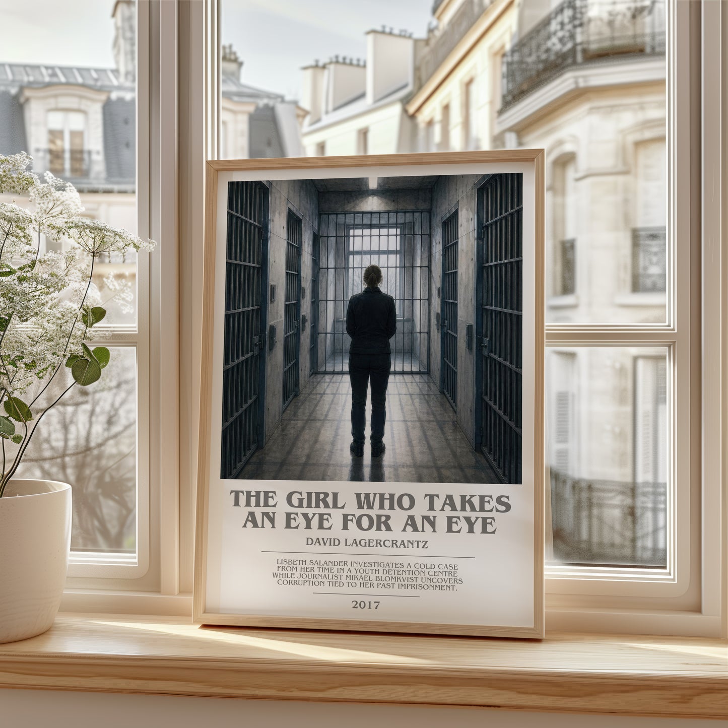 The Girl Who Takes An Eye For An Eye bookish poster colour and style options – David Lagercrantz book art
