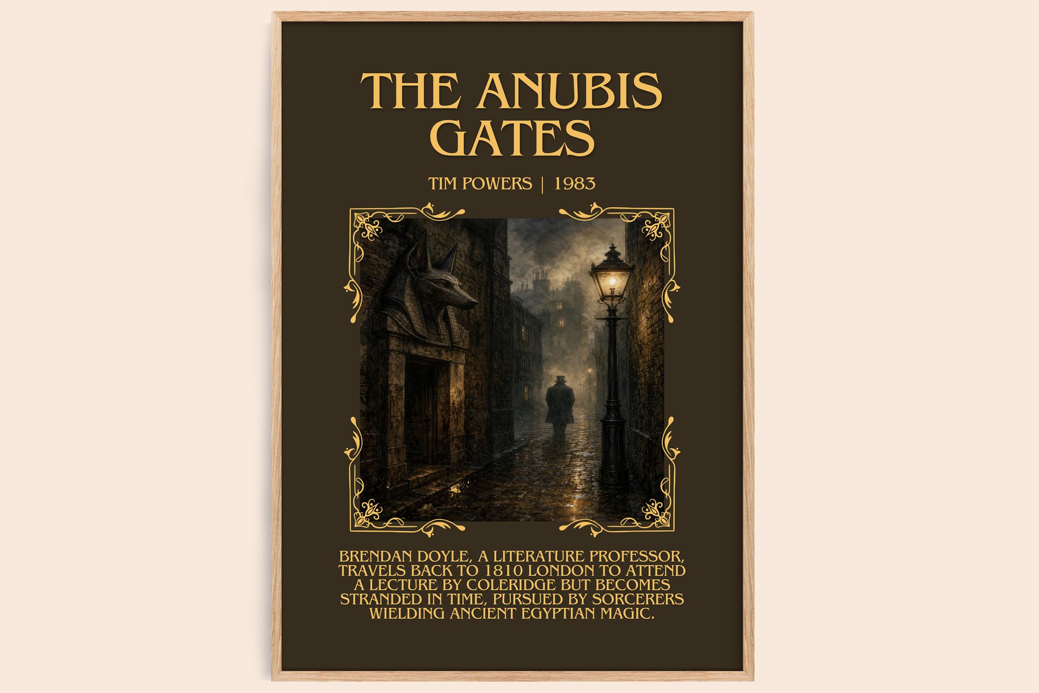 The Anubis Gates Minimalist Book Poster by Tim Powers