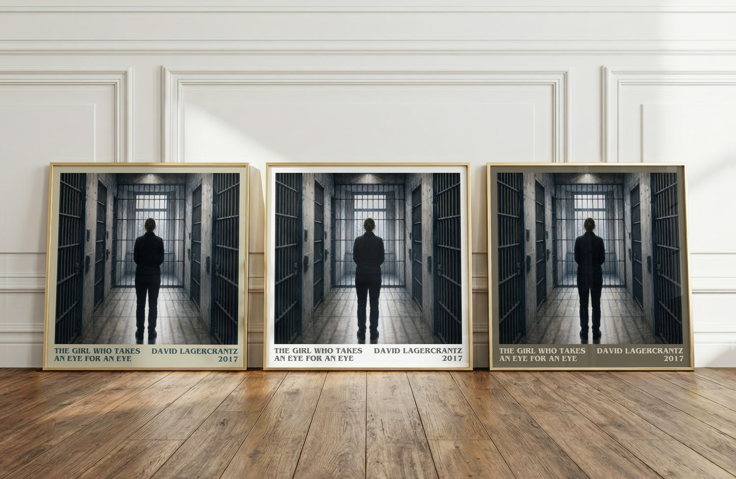 The Girl Who Takes An Eye For An Eye literary art print colour and style options – David Lagercrantz book art