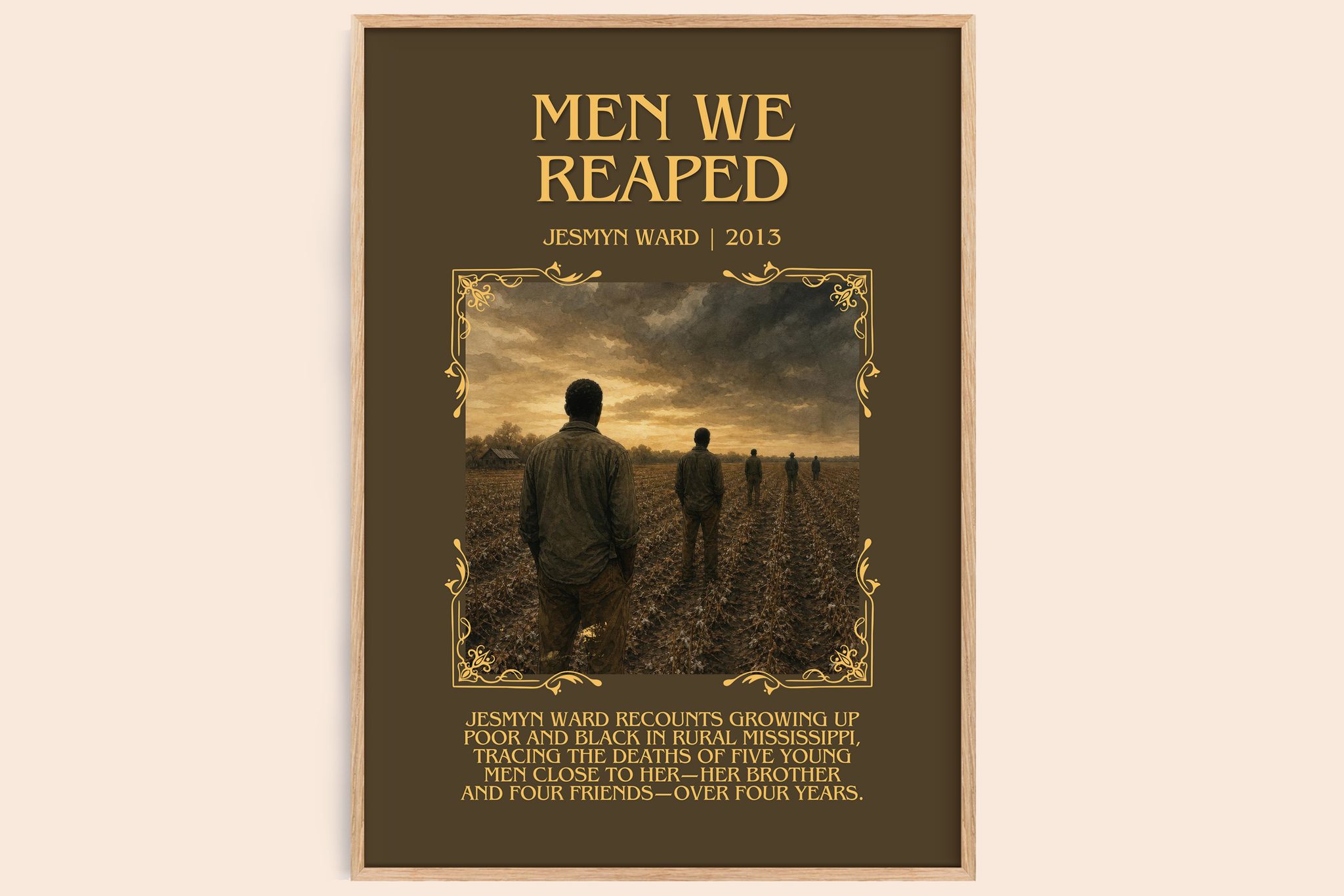 Men We Reaped Minimalist Book Poster by Jesmyn Ward