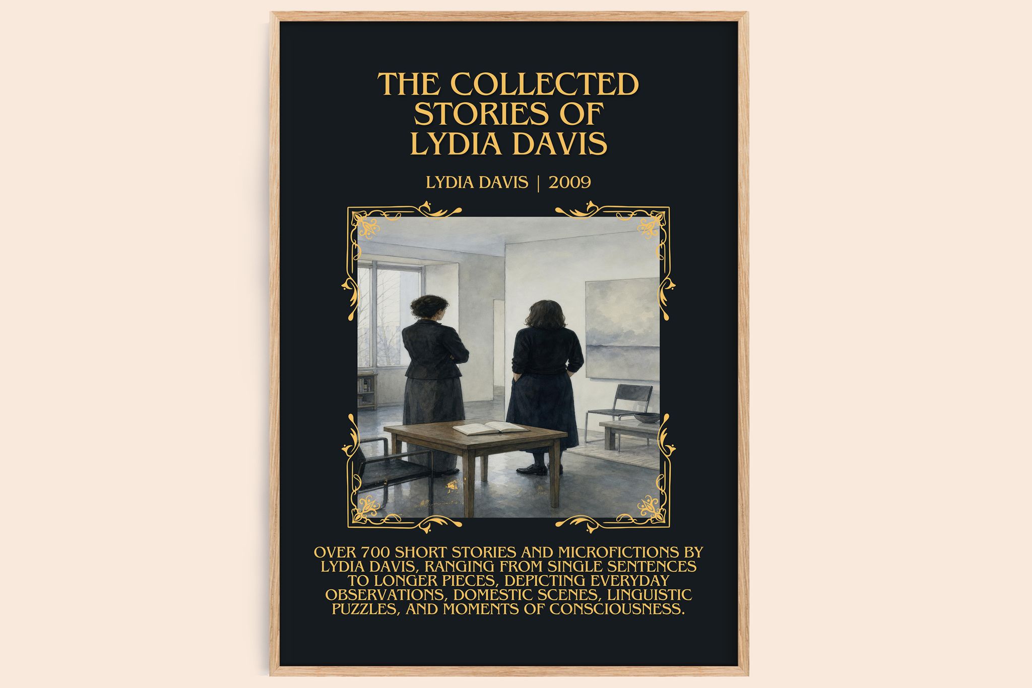 Collected Stories Of Lydia Davis Minimalist Book Poster by Lydia Davis