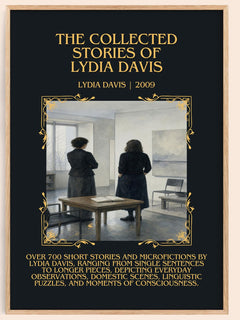 Collected Stories Of Lydia Davis Minimalist Book Poster by Lydia Davis – book poster