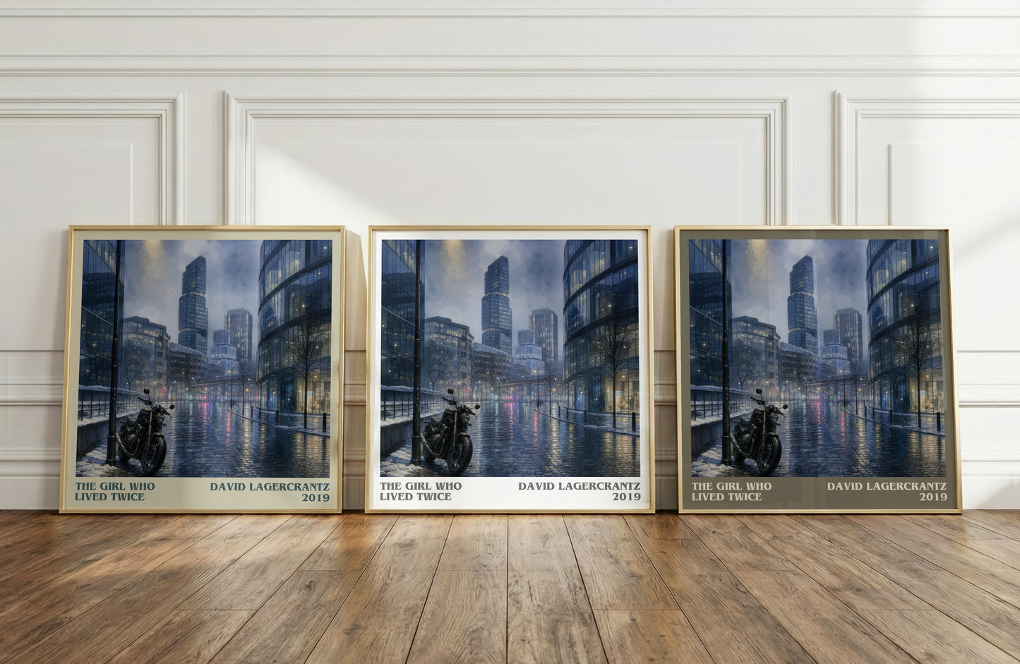 The Girl Who Lived Twice literary art print colour and style options – David Lagercrantz book art