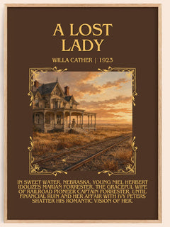 A Lost Lady Minimalist Book Poster by Willa Cather – book poster