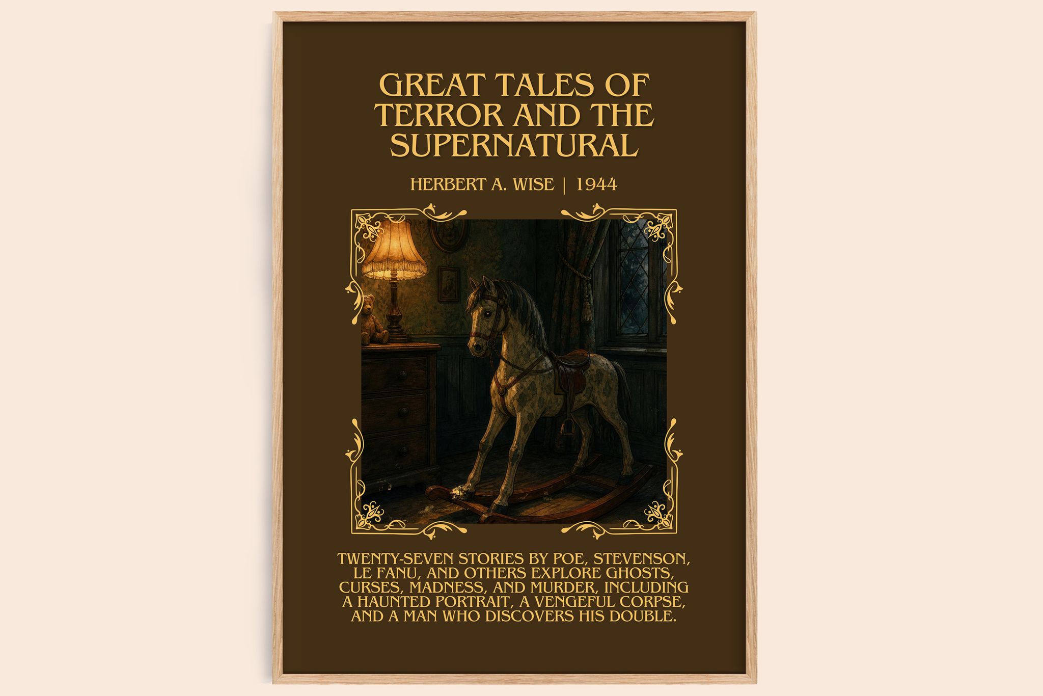 Great Tales Of Terror And The Supernatural Minimalist Book Poster by Herbert A. Wise
